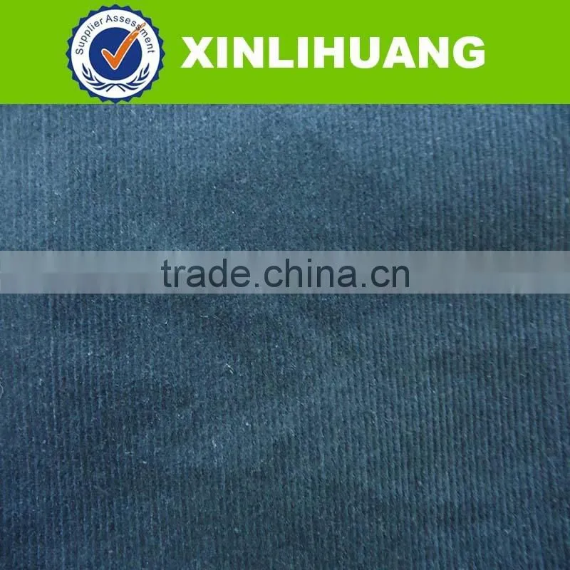plain dyed wide wale cotton spandex stretch corduroy fabric