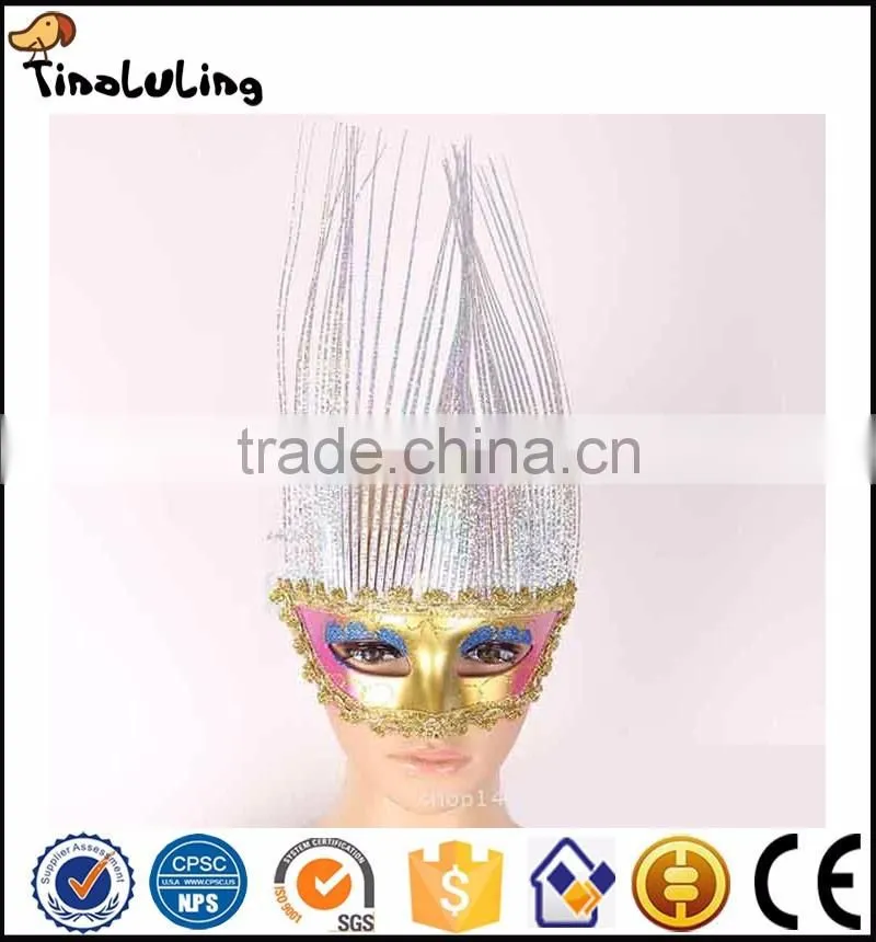 2017 Hot sale new design shiny halloween party adult italian venetian face masks
