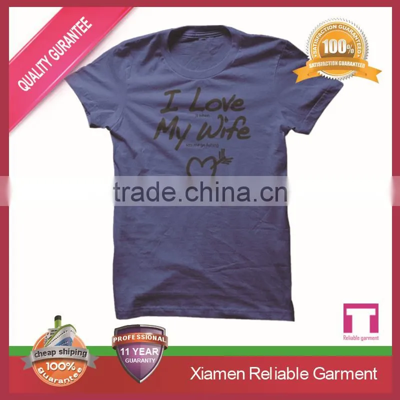 100% ring spun cotton t-shirt printing