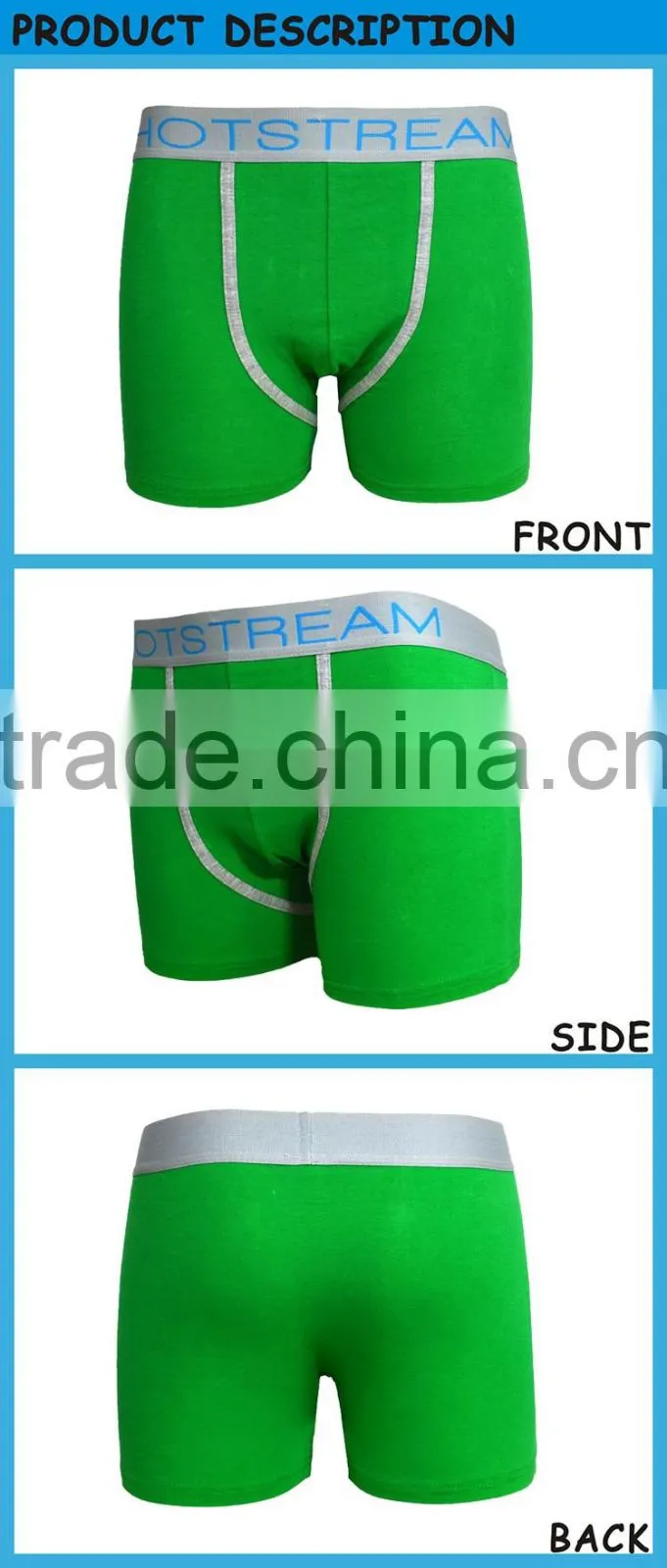 Sexy Men Boxers Spandex Cotton Underwear Fashion Men's Shorts Boxers