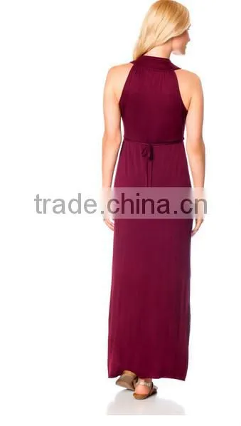 Sleeveless Babydoll Maternity Maxi Dress China supplier