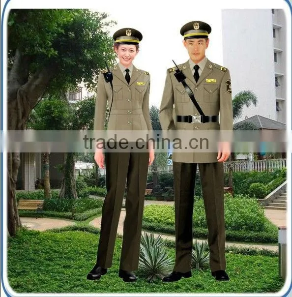 Polyester/cotton Guard uniform, public security uniform
