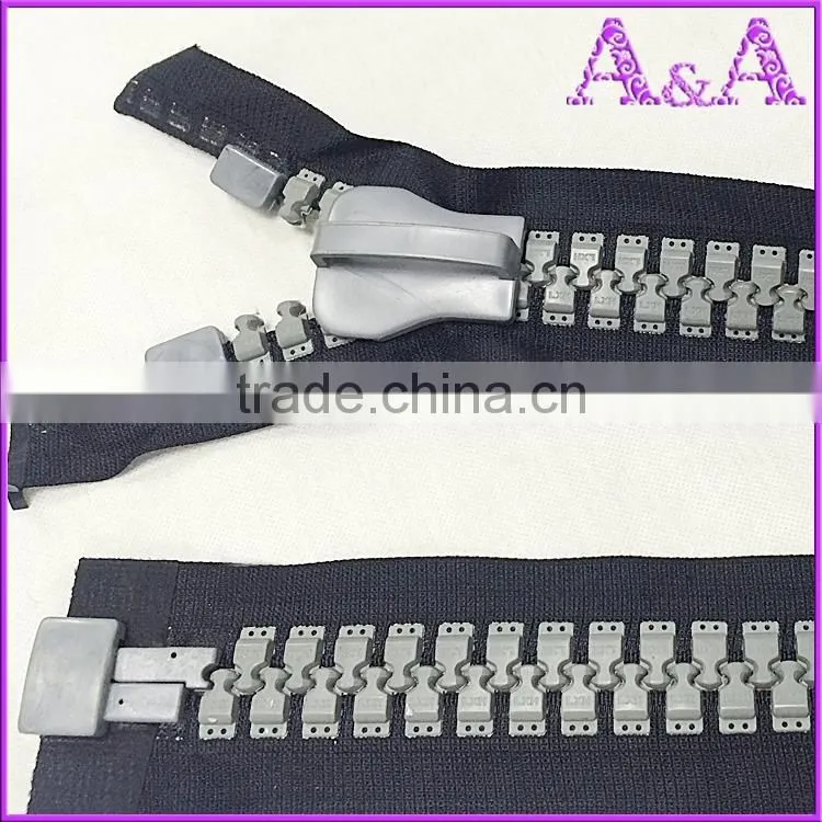 whole sale resin zipper,close end plastic zipper,big size zipper