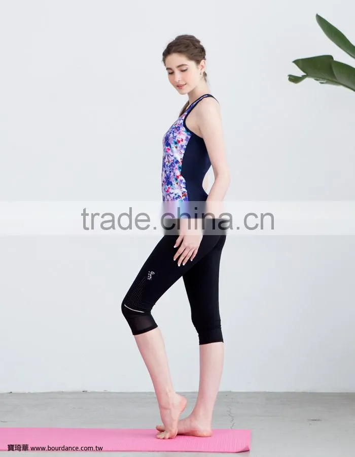 OWNYOGA fitness wear pattern racerback yoga tank tops