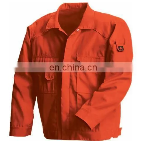Supply OEM workwear 100%cotton safety flame resistant working garments