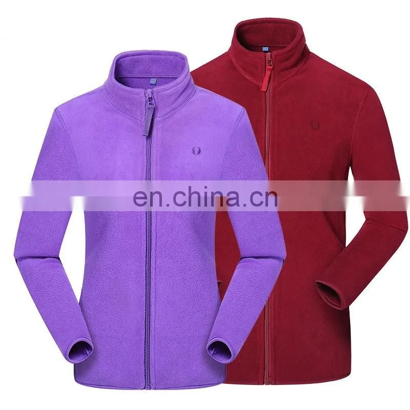 New!!! Non-hooded black stylish outdoor sport winter polar fleece jackets for men and women