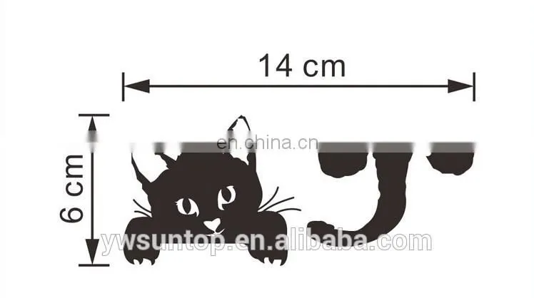 Funny Cute Cat Switch Sticker PVC Wall Sticker Home Switch Decoration