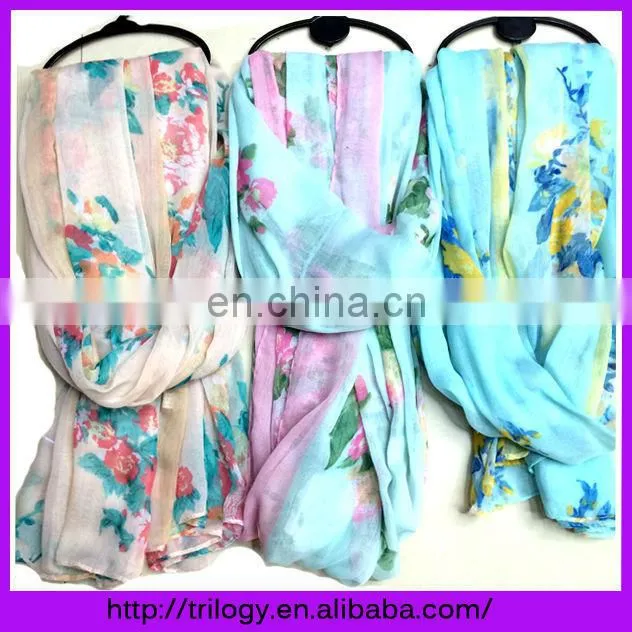 wholesale 2014 new butterfly print chevron women hip scarf