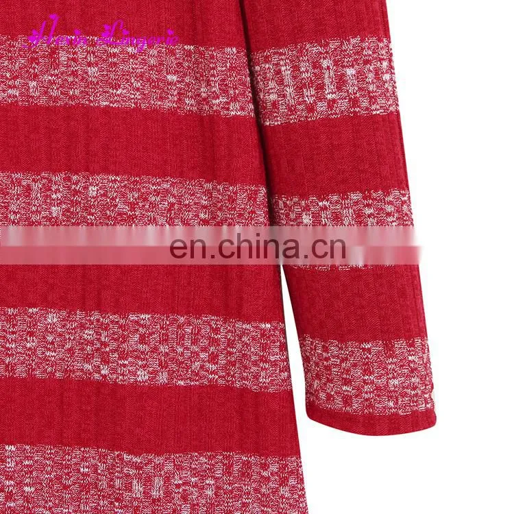 2017 Latest Fashion Red Long Kintting Cardigan Women Tops
