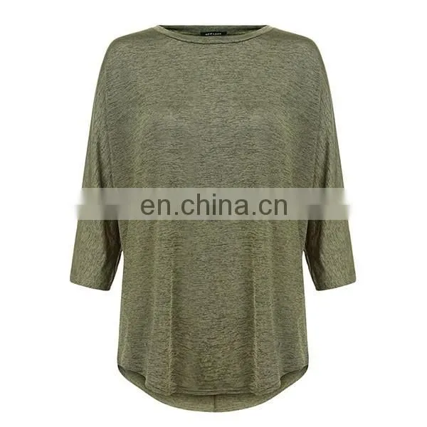 Autumn Apparel Women Clothes Long Sleeve Plus Size T shirt Blank T-shirt