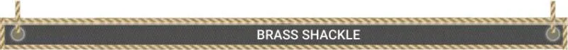 Best Quality Durable D Shaped Pin Brass Shackle at Low Price