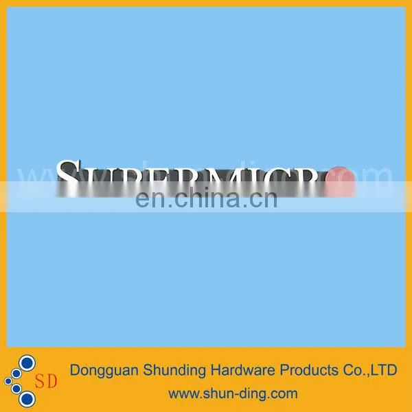 2015 New Product Aluminum Diamond Cutting Logo Nameplate