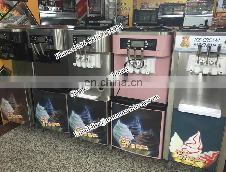 counter top frozen yogurt & soft ice cream machine