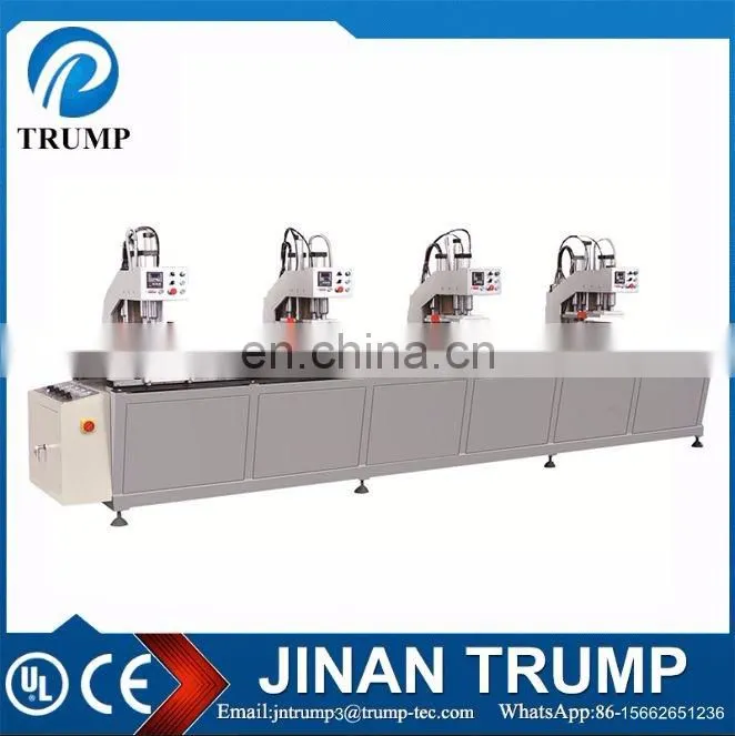 Four corner CNC welding machine Upvc door window making machine