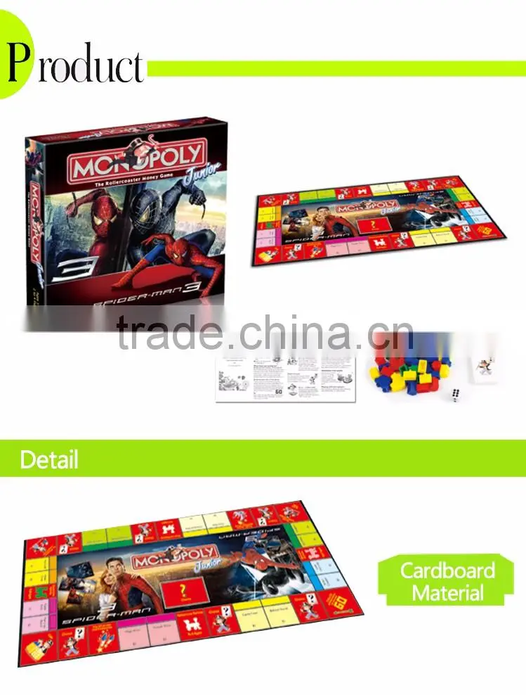 Hot selling funny board game figures for kids