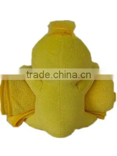 plush duck toy/soft yellow baby towels