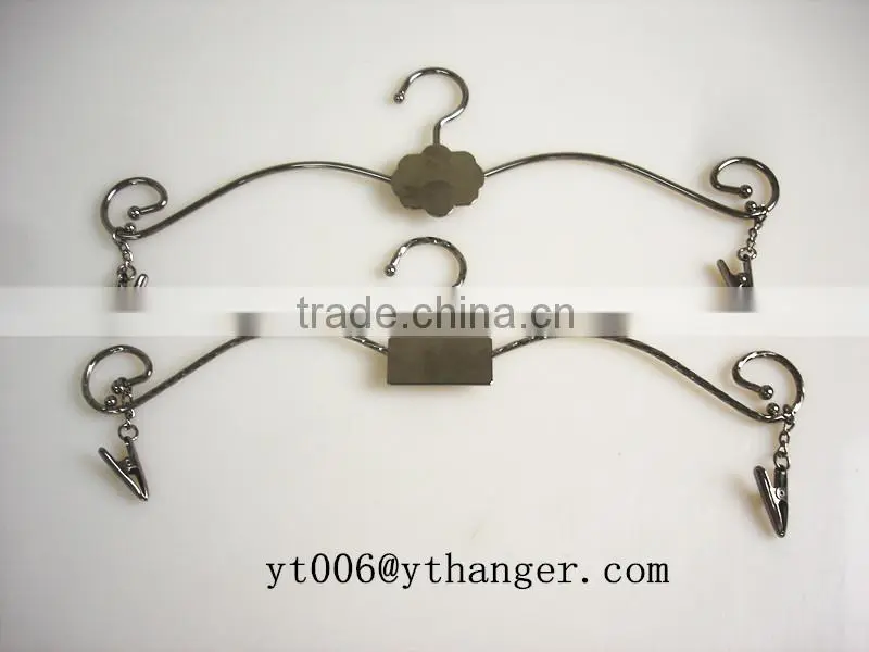 RQ680 metal bra hanger underwear hanger with clips