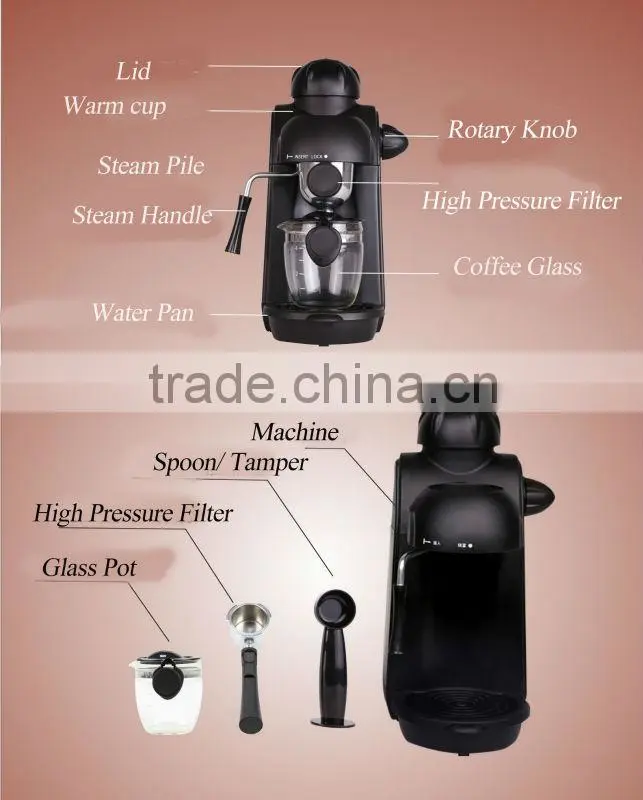 2015 Home Appliances High Quality Eco Friendly Coffee Maker With Ce Certification