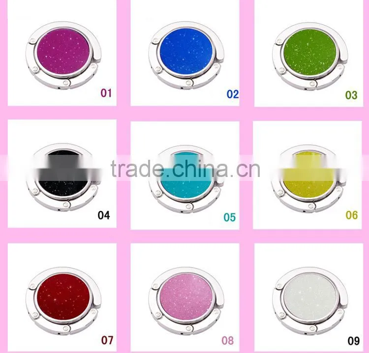 Hot Sale Bag Holder Hook / Purse Hanger With Glitter For Gift