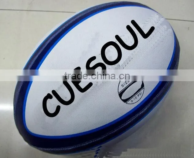 Cuesoul Manufacturers selling customized pvc1-9 English machine stitched football, PU football, rugby ball