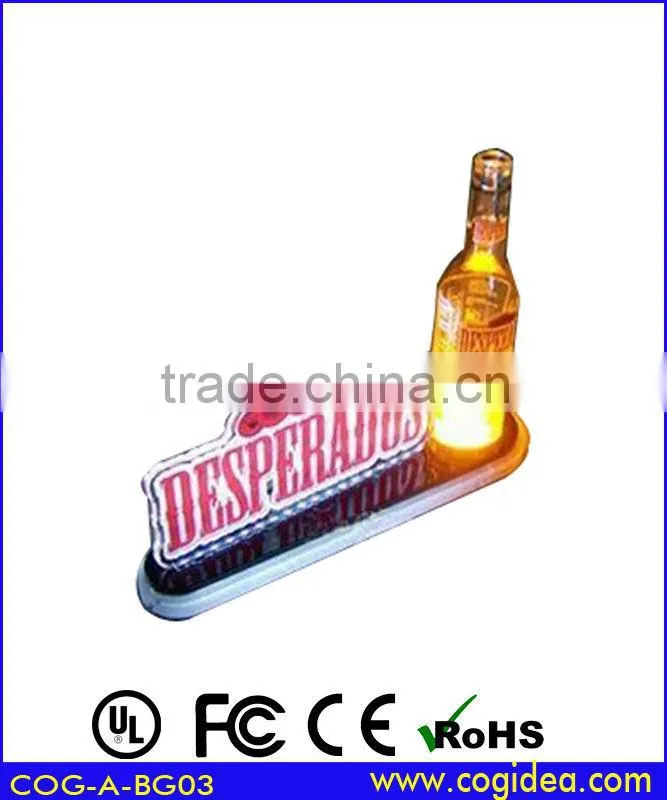 Acrylic led bottle glorifier display
