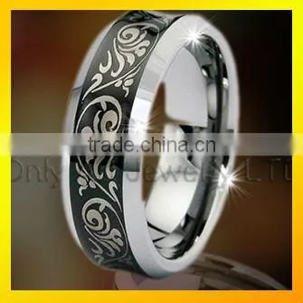 4mm rose gold plated tungsten carbide rings