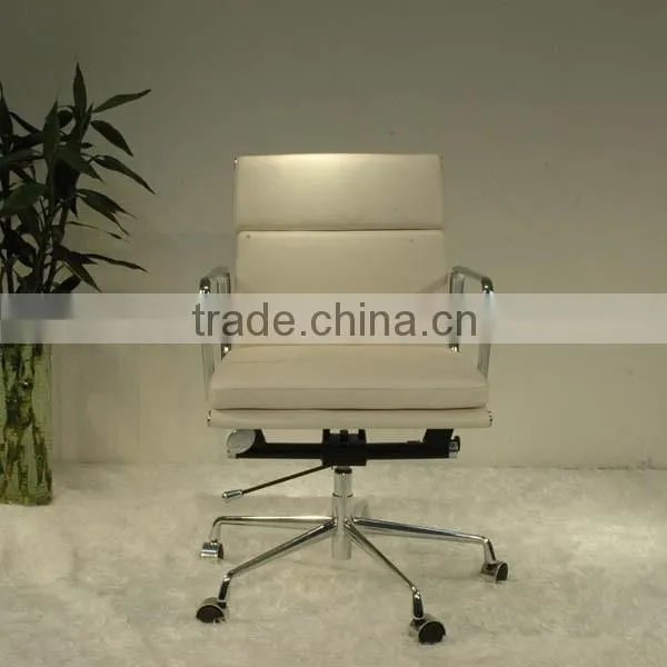 Replica Italian genuine leahter Charles and Ray low back Fauteuil soft pad group office chair, excutive soft pad low back chair