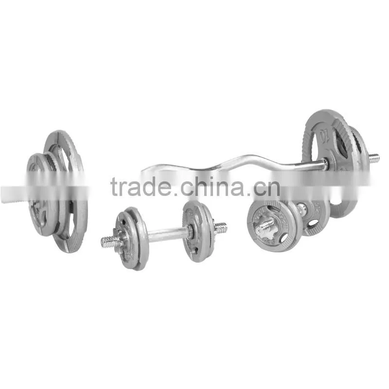 Tri Grip Cast Iron EZ Curl Weight Set 70kg