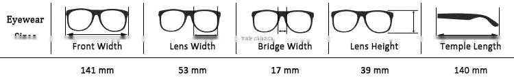 Acetate Square Spectacles Half Frame Vintage Glasses