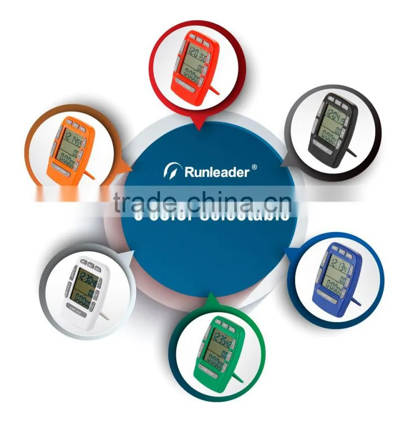 Kitchen timer 3 channel digital timer clock count up fridge magnet cook timer with buzzer