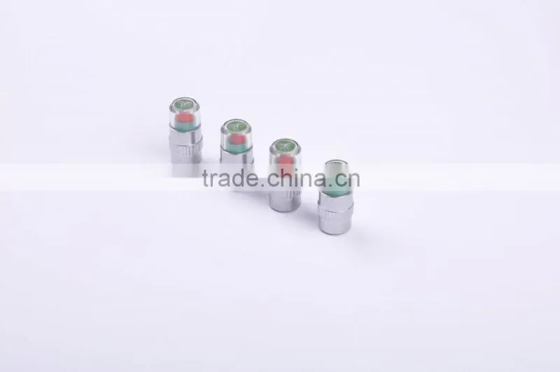 Tire pressure indicator cap, tire pressure monitor