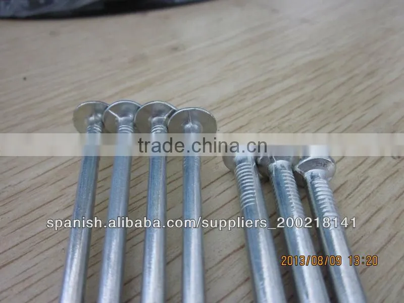 galvanized coated broad head nails
