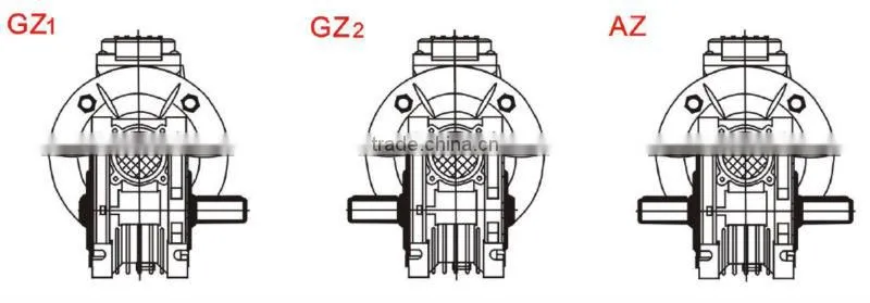 NMRV090 worm gear box, aluminum gear box, gear box