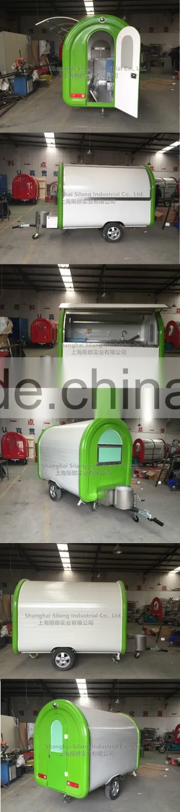 green Fast Food Cart For Sales,Food Van/Street Food Vending Cart For Sales, in line with European standards, Australia standard