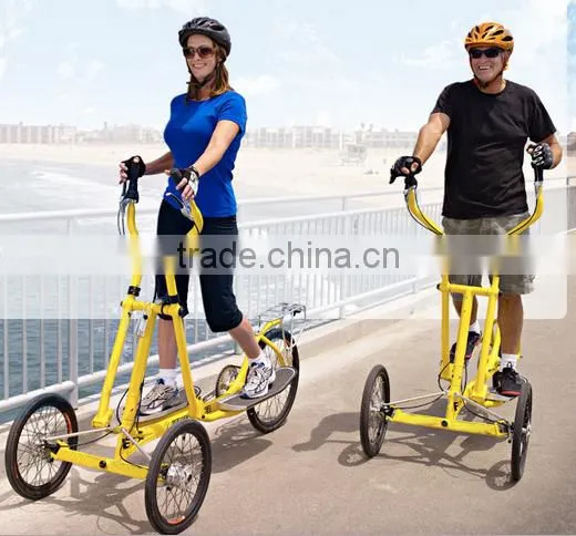 (160408)Outdoor equipment exercise foldable three wheels fitness elliptical bike