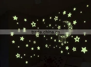 The creative fluorescent little stars luminous wall posts/children room fluorescent bedroom adornment wall stickers