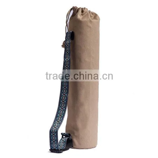Fashion woman yoga mat bag natural material yoga tote bag