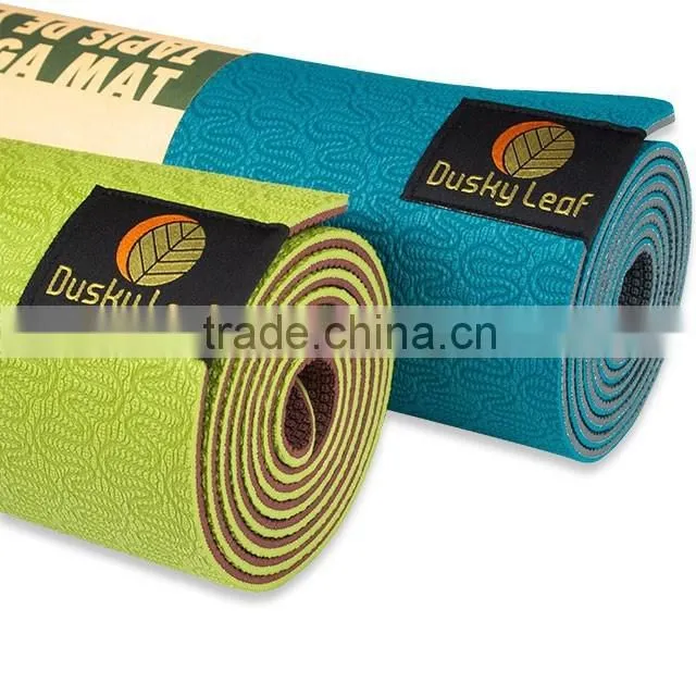 Blue Ecofriendly Reversible TPE Yoga Mat