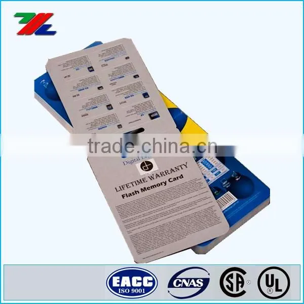 Custom Folded Paper Card on Packaging Printed