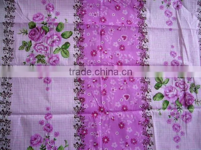 poly cotton printed stock fabric