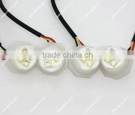 120W 16LED Bulbs Hide-A-Way Emergency Hazard Warning Strobe Amber Light Kit