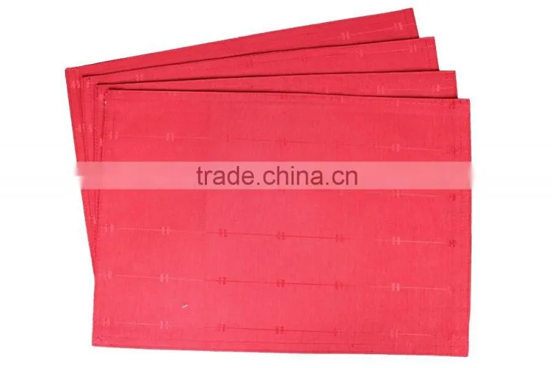 100% Polyester Coffee Jacquard Design Table Placemat