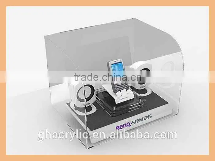 transparent acrylic digital products display rack for smartphone