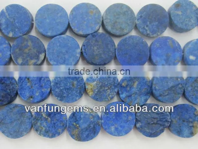 16 inch natural Lapis round coin