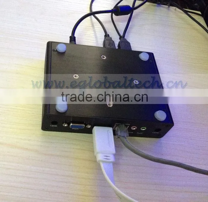 Fanless NUC Bay Trai M Intel Celeron Dual Core N2810 2.0Ghz Mini pc Portable Computer VGA HD MI Dual Display DHL Free Shipping