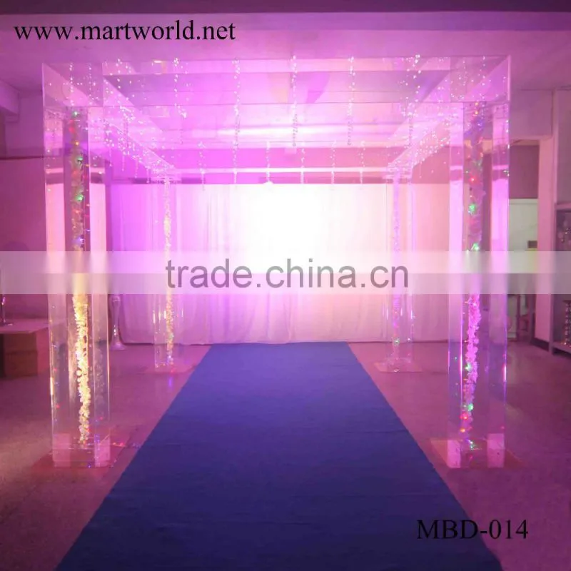 acrylic square wedding mandap wedding decoration wedding stage wedding backdrop wedding decoration (MBD-014)