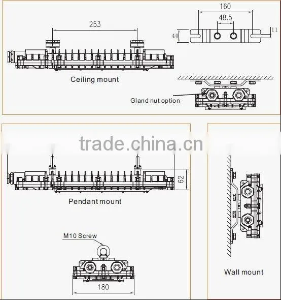30W Flame Proof LED Tunnel Light