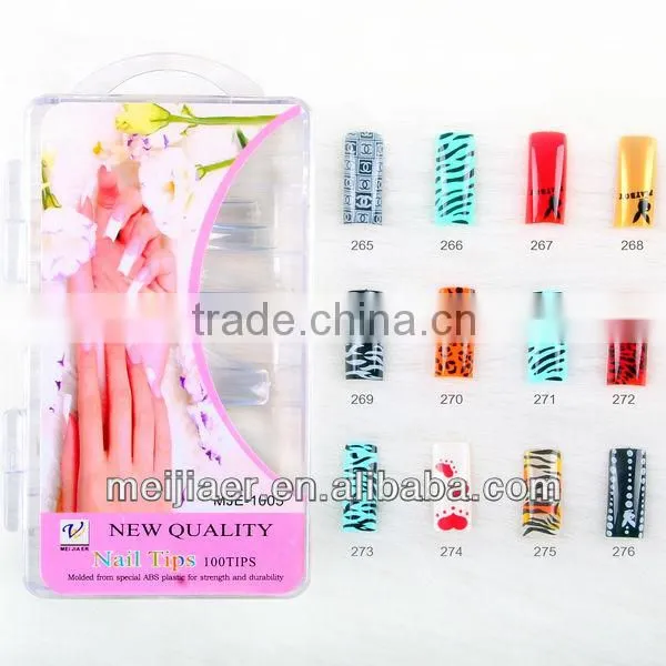 colored acrylic nail tips. 3d nail tip