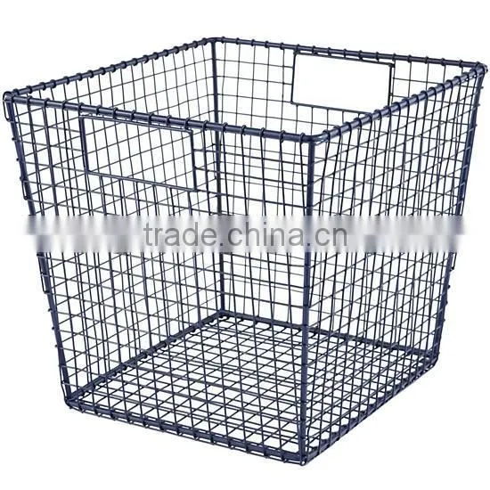 Blue Down to the Wire Cube Bin 11"Wx12"Dx10.5"H