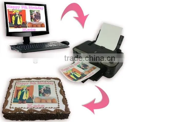 refillable digital printing edible ink for hp printer for printing on cake/biscuit